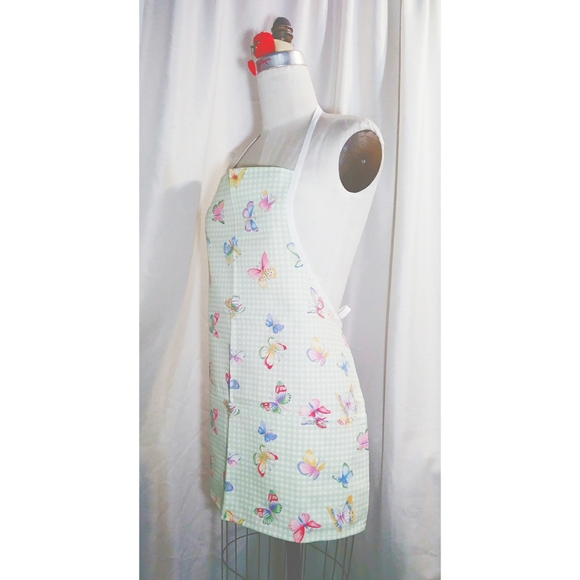Light Green Canvas Apron - Picture 2 of 4